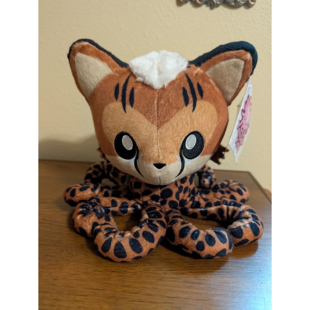 Cheetah Tentacle Kitty Octopus Stuffed Animal Plush‎ NWT Hard To Find